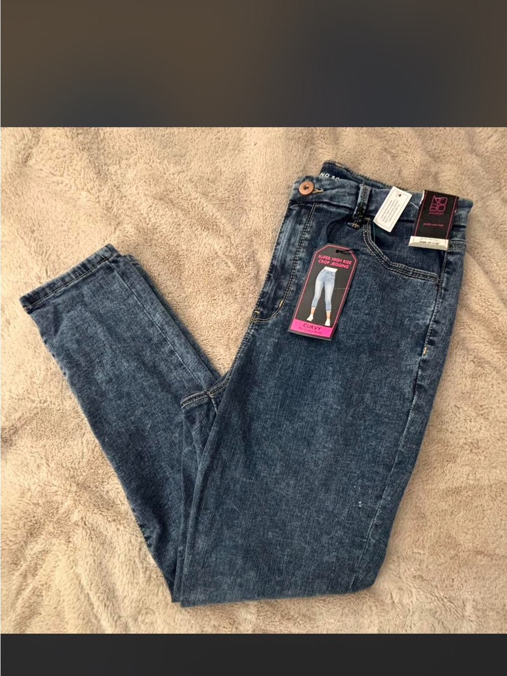 No Boundaries Women’s Ankle Cropped Dark Blue Jeggings